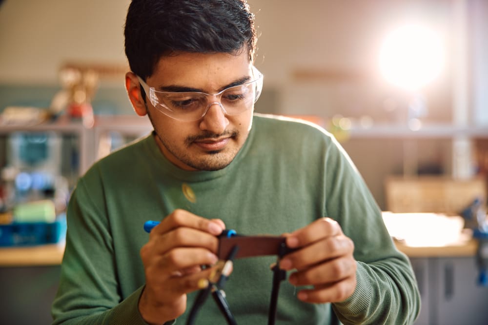 Man working with tools